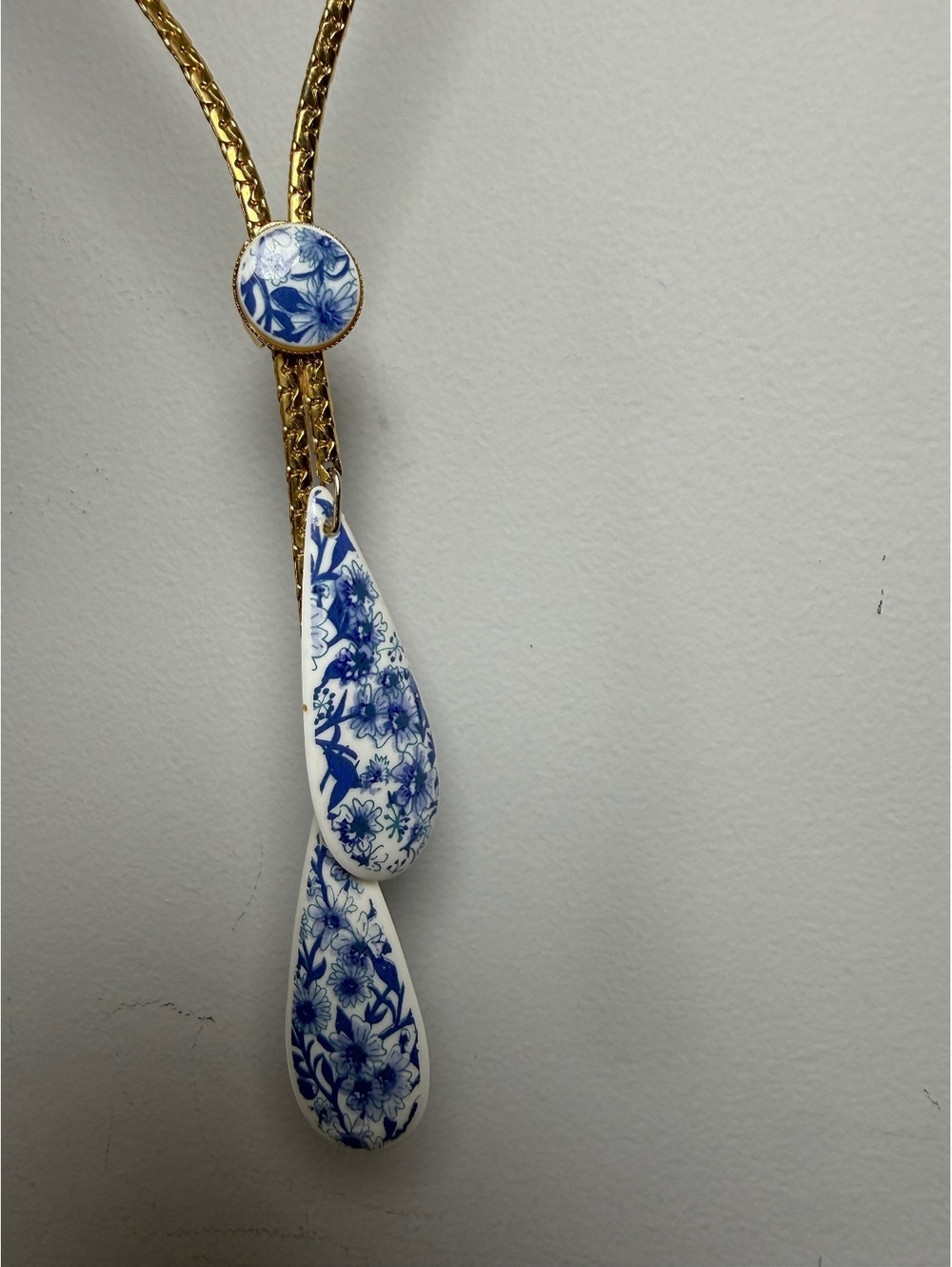 Vintage Lariat Drop Necklace Adjustable Length